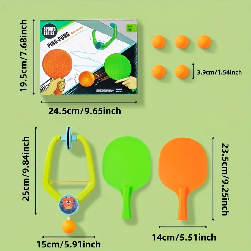 Tafeltennis Trainer Set | Lichtgewicht Training met Rackets, Matten & Ballen voor Beginners