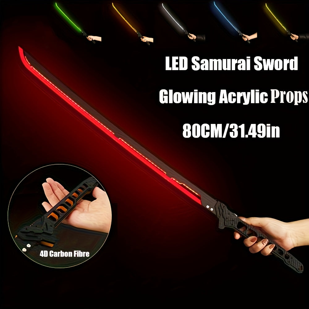 LED Samurai Zwaard 80cm | Cyberpunk Stijl | Cosplay & Halloween Decoratie