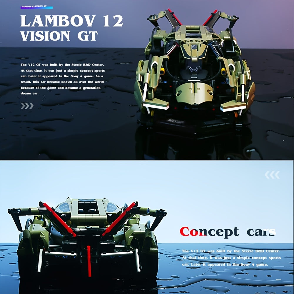 452-delige high-tech raceauto bouwset - Perfect verjaardagscadeau.