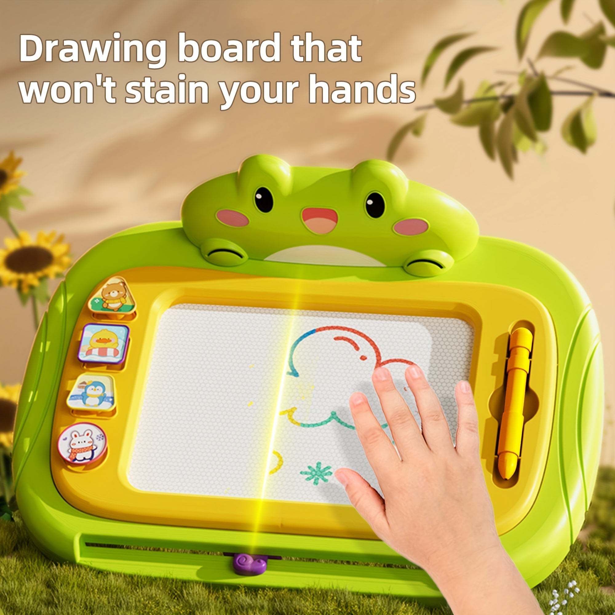 Magnetisch Tekenbord voor Kinderen | Kleurrijk Wisbaar Krabbelbord vanaf 3 Jaar