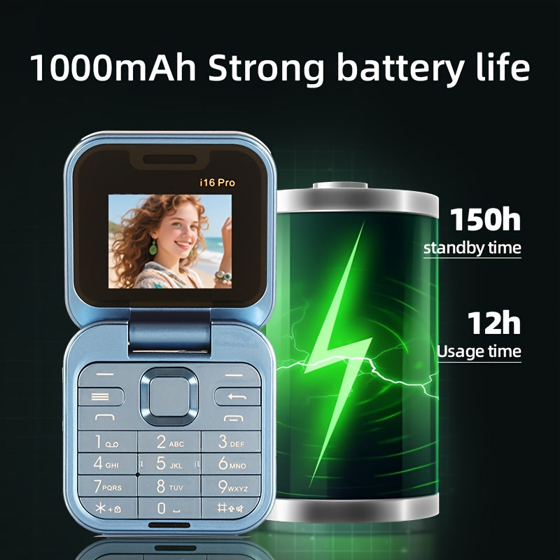 Mini klaptelefoon 2G | Dual sim opvouwbaar toestel