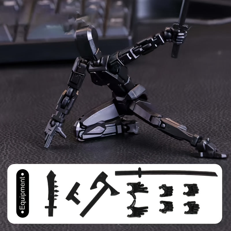 Robot Actiefiguur Set | 13 Scharnieren 3D-geprinte Pop Articuleerbaar Verzamelbaar Speelgoed voor Kinderen van 3-8 Jaar