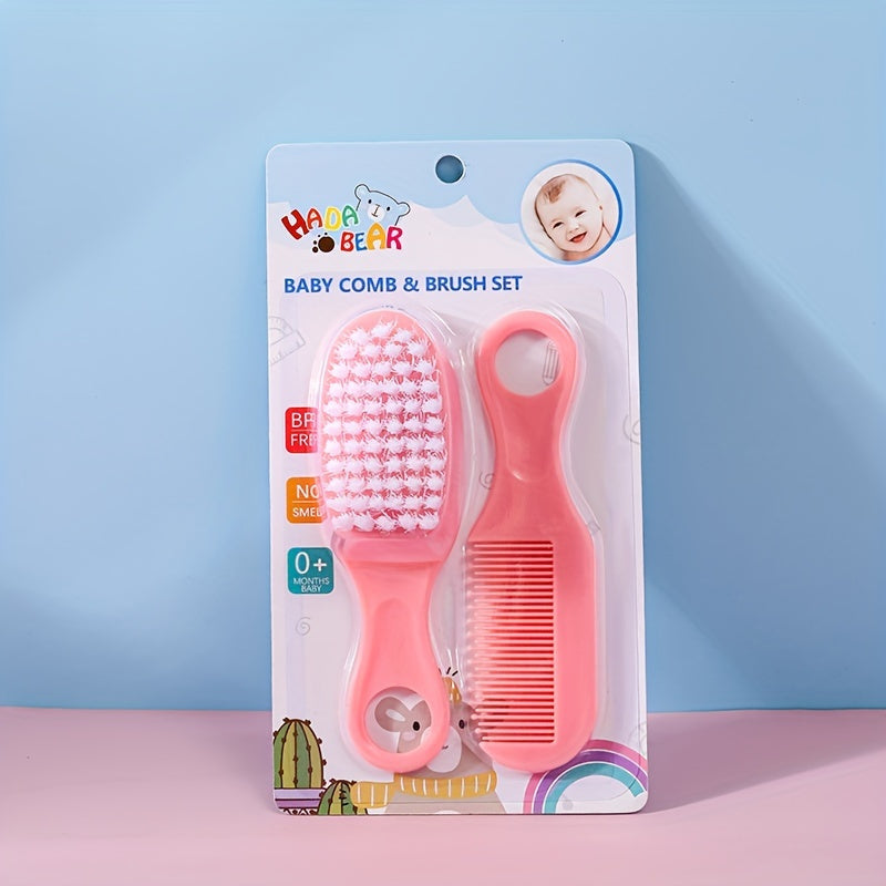 Haarverzorging Kam- en Borstelset, Plastic Massage Kam Kit, Roze en Blauw