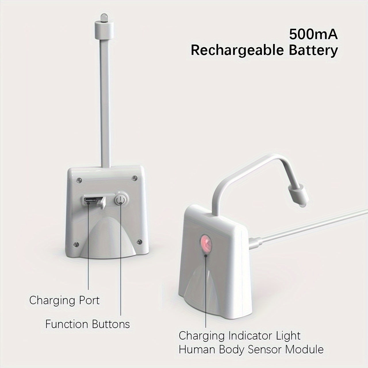 Toilet nachtlampje LED | USB oplaadbaar met bewegingssensor, grappig badkameraccessoire