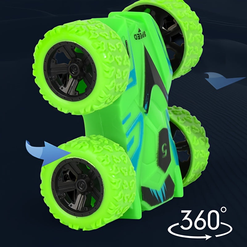 Dubbelzijdige Inertia Stunt Auto | Mini Offroad Speelgoedauto, Duurzaam & Educatief
