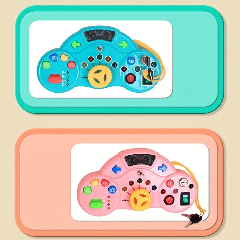 Educatieve Busy Board met Stuur | Geluiden, Lichten en Educatieve Knoppen (3-6 Jaar)