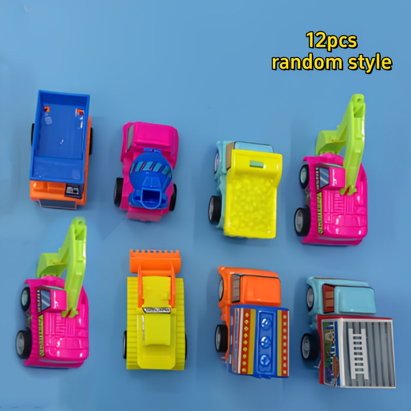 12x Pull-Back Auto’s | Mini Trucks & Auto’s | Cadeau voor Kinderen