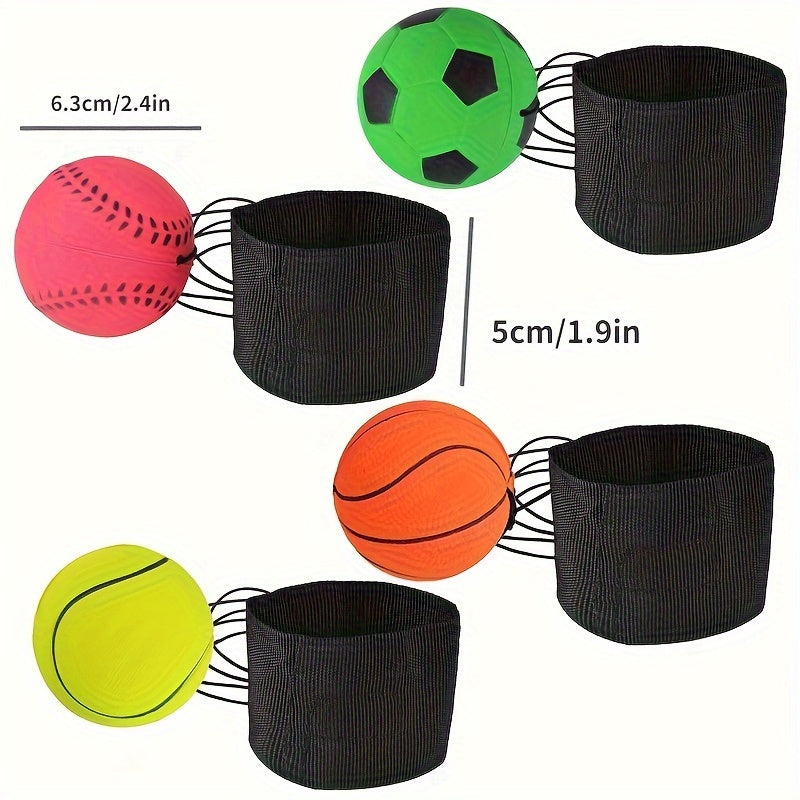 Beleef eindeloos speelplezier met de Funny Novelty Rubber Wrist Rebound Ball