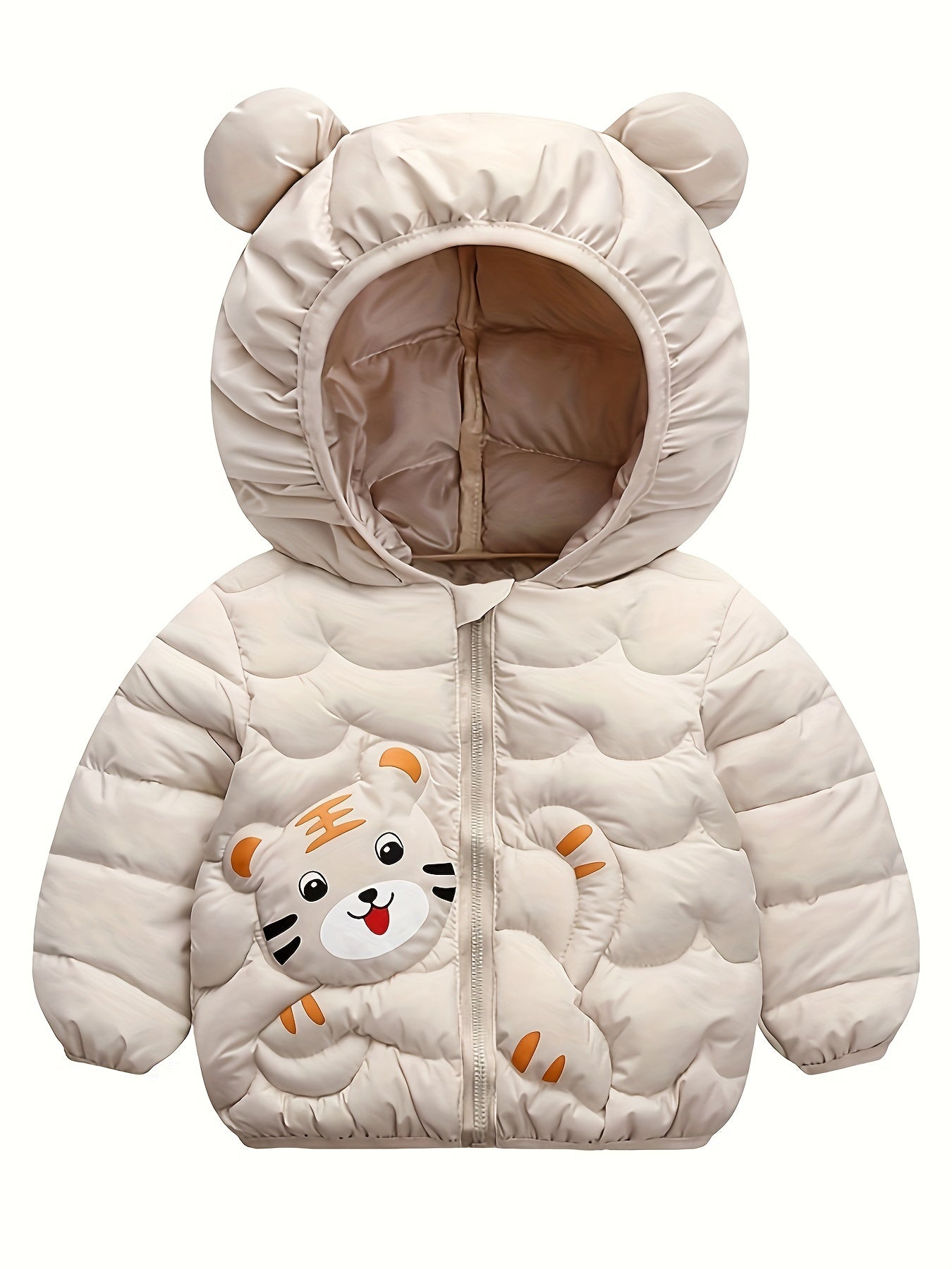 Schattige Dieren Winterjas voor Baby en Peuter (0-3 Jaar) - Gevoerde Kinder Parka met Capuchon voor Jongens en Meisjes - Warme Herfst/Winter Buitenkleding