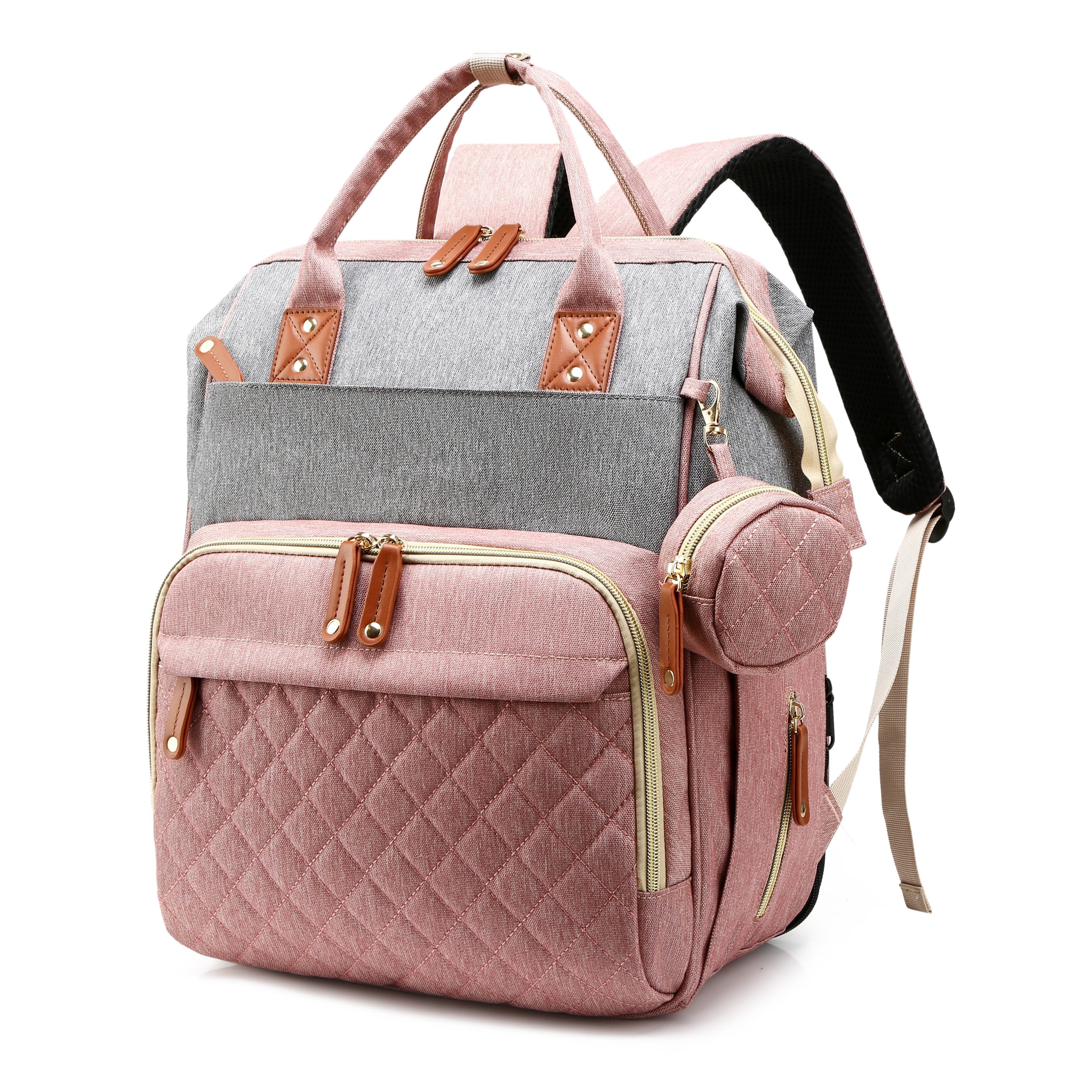 Grote Multifunctionele Waterdichte Luiertas | Trendy Tas met Verschoonstation, Reistas Rugzak