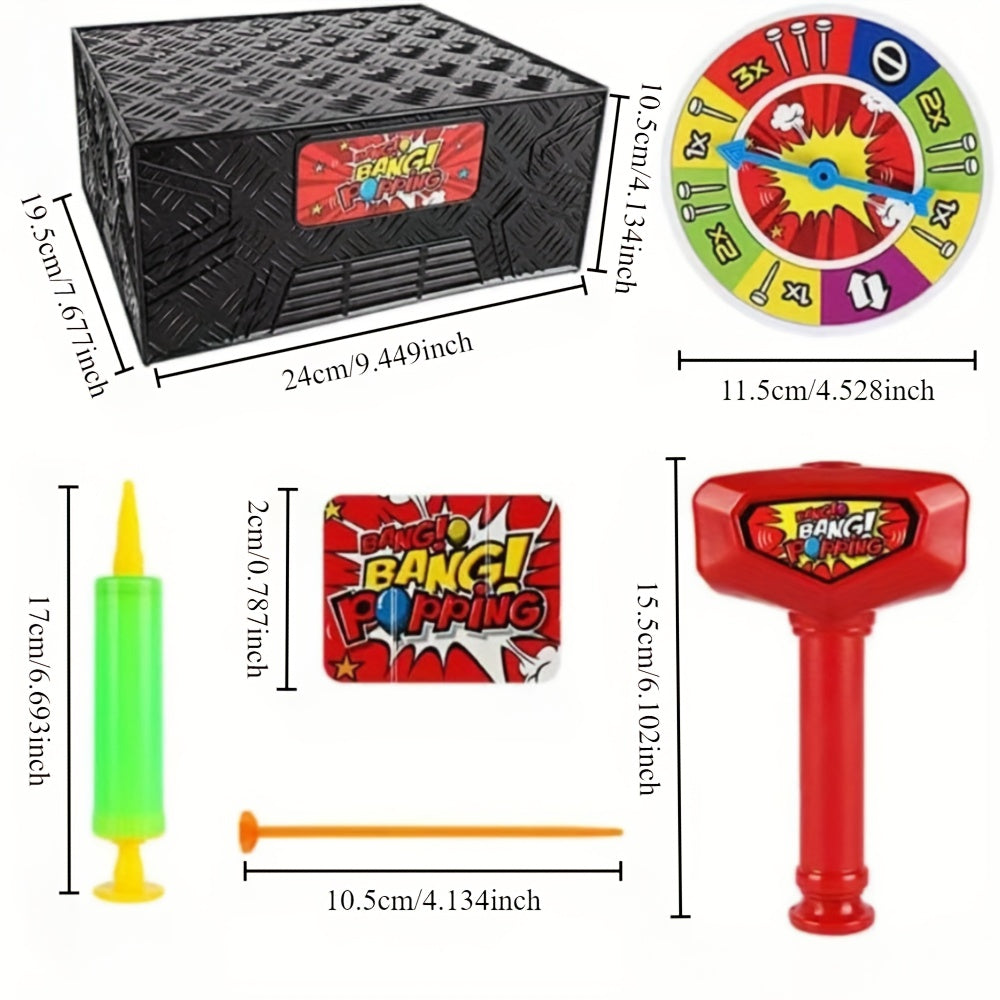 Wack A Balloon-bordspel | Interactief spel voor familieavonden, leuke strategie voor kinderen en volwassenen van 3 tot 6 jaar en ouder