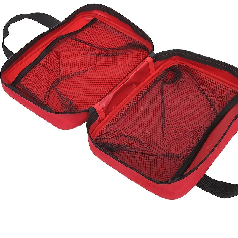 Uitgebreide Draagbare EHBO-Kit voor Outdoor Activiteiten - Complete Eerste Hulp Verbanddoos voor Kamperen, Wandelen en Reizen - Noodpakket met Schaar en Pincet