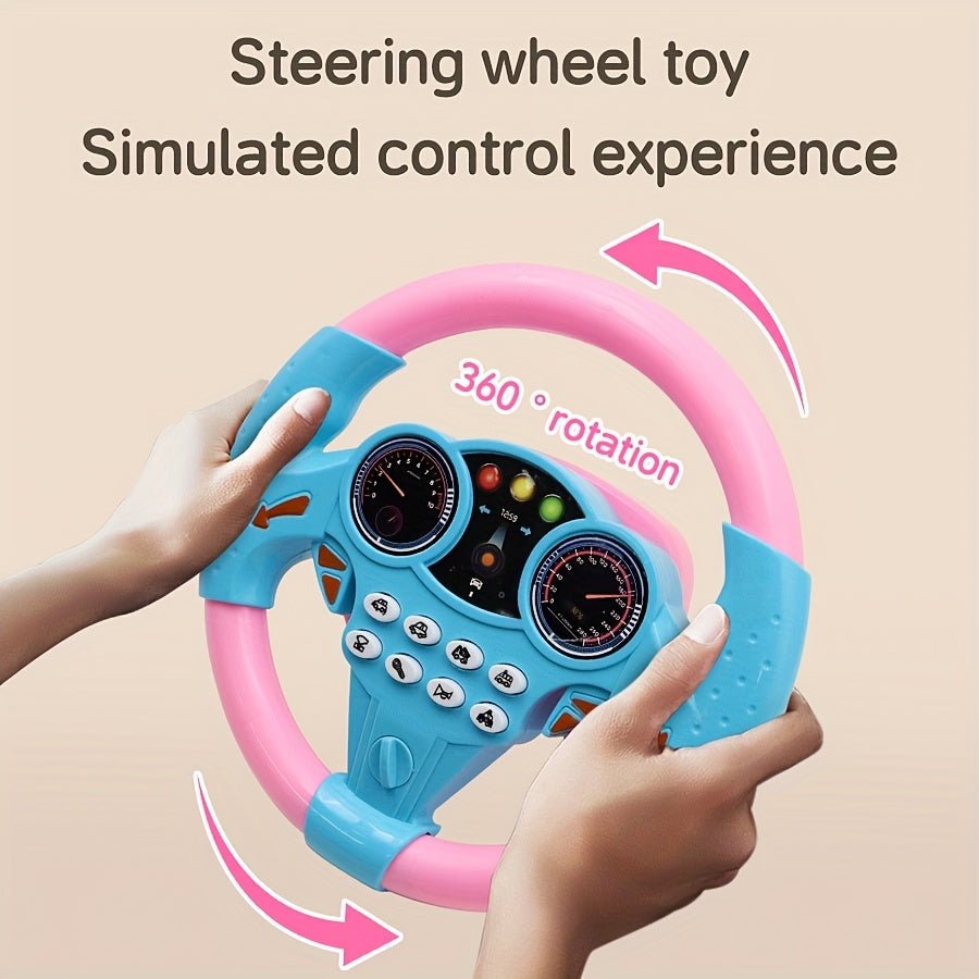 Kinder Stuurwiel Simulator | Interactief Educatief Speelgoed met Geluidseffecten