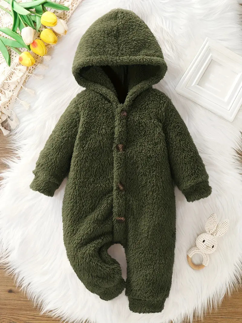 Beer Jumpsuit met Capuchon Baby & Peuter l Herfst & Winter