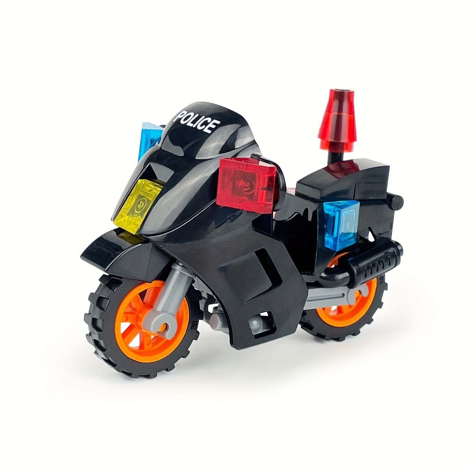 Zwarte ABS Motorfiets Bouwset | Decoratief Model, Perfect voor Feestelijke Cadeaus|Constructiespeelgoed