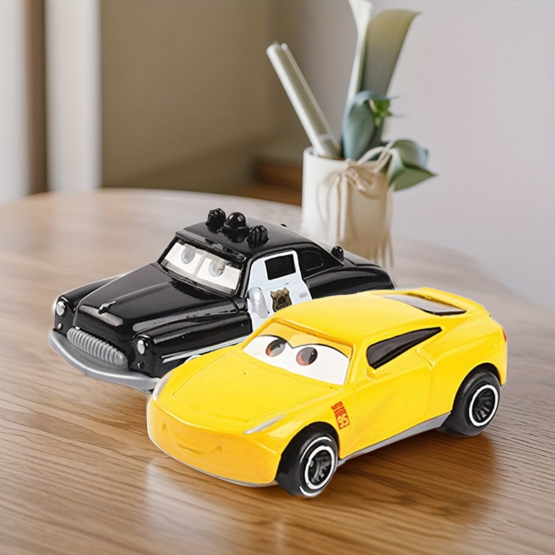 6-delige Auto Speelset met Opslagdoos | Lightning Racewagens Miniatuur Modellen – Ideaal als Verjaardagscadeau voor Kinderen