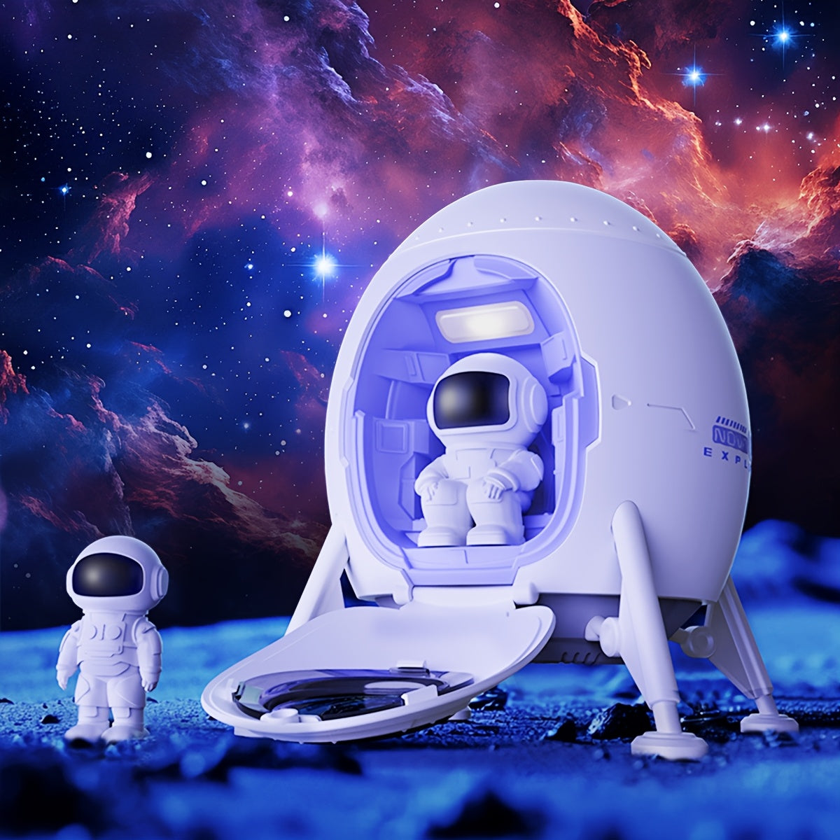 Astronaut Galaxy Licht Projector | Plafond Nachtlampje met Timer, Voor Slaapkamer