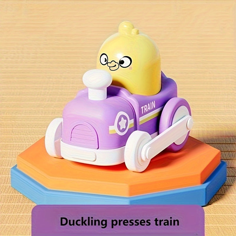 Trein & Auto Speelset | Knijp, Laat Los & Rijd Zelf!