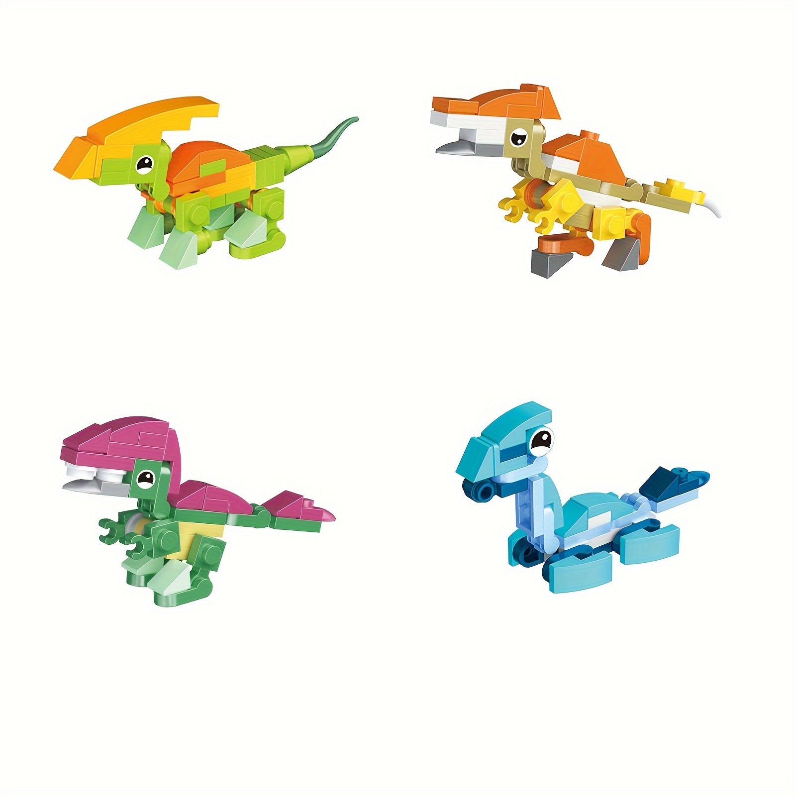 12-in-1 Dinosaurus Bouwblokken Set – 404 Stukjes voor 12 Modellen of 1 Grote Dino
