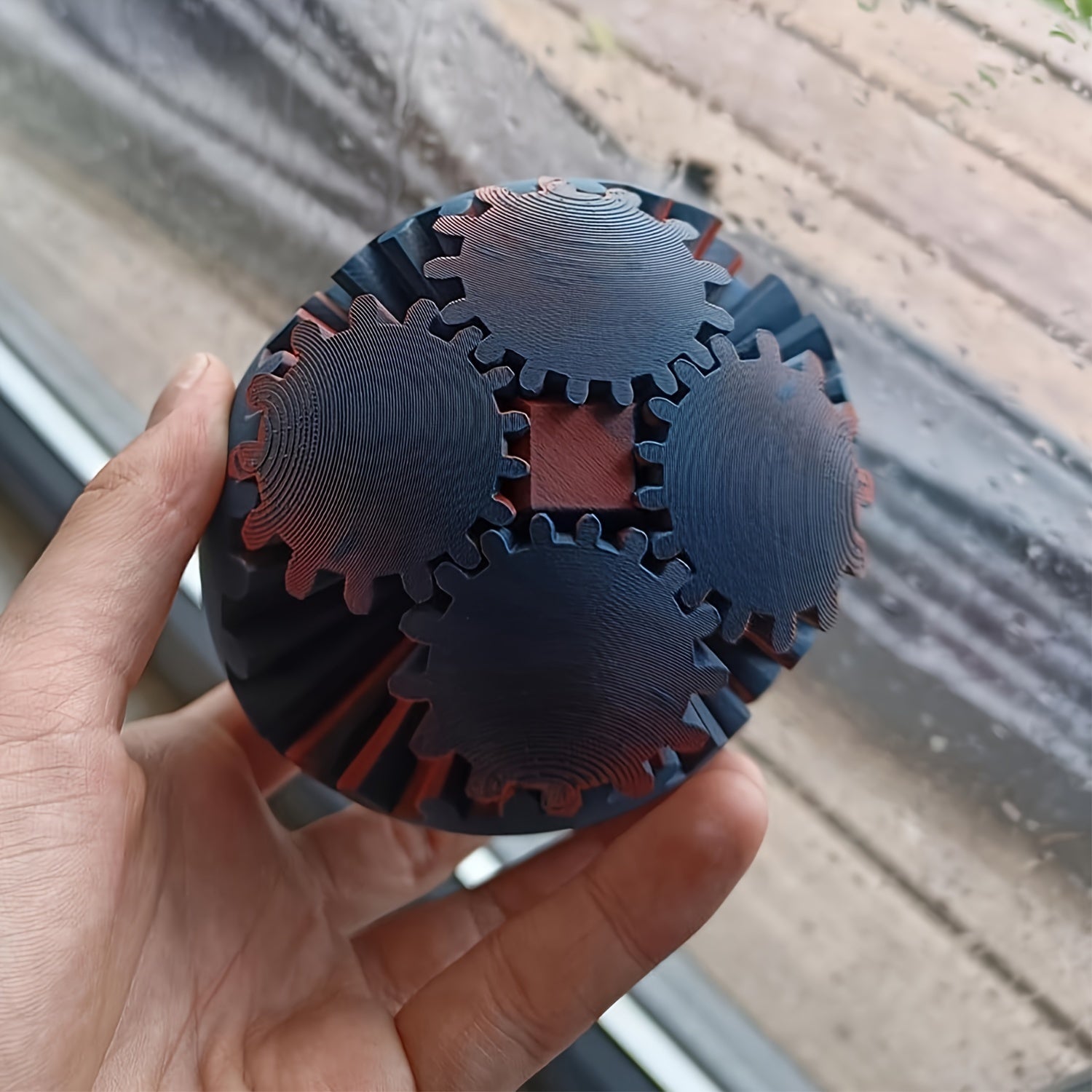 3D Tandwiel Bal - Steampunk Fidget Spinner Speelgoed, Kerstcadeau voor Kinderen