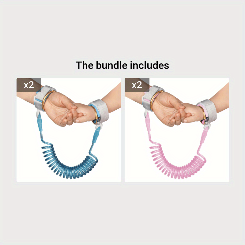 Anti-Verlies Band met Trekkkoord | Baby Veiligheidsbracelet, Veilige Spring Koord Armband