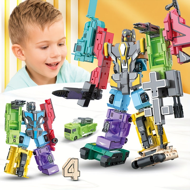 Transformeerbare Robot Auto Set | 10-delige Educatieve Speelgoed Mecha