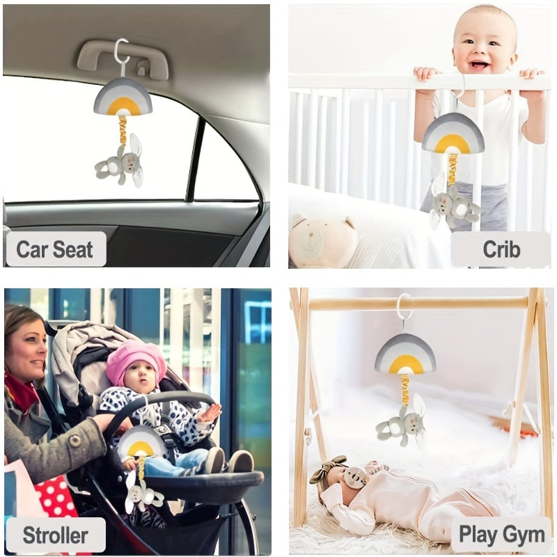 Zachte Pluche Pentagram Muziek Speelgoed voor Baby's | Hangend Bed- en Kinderwagen Speelgoed, Geschikt voor 0-3 Jaar, Gemaakt van Polyestervezel