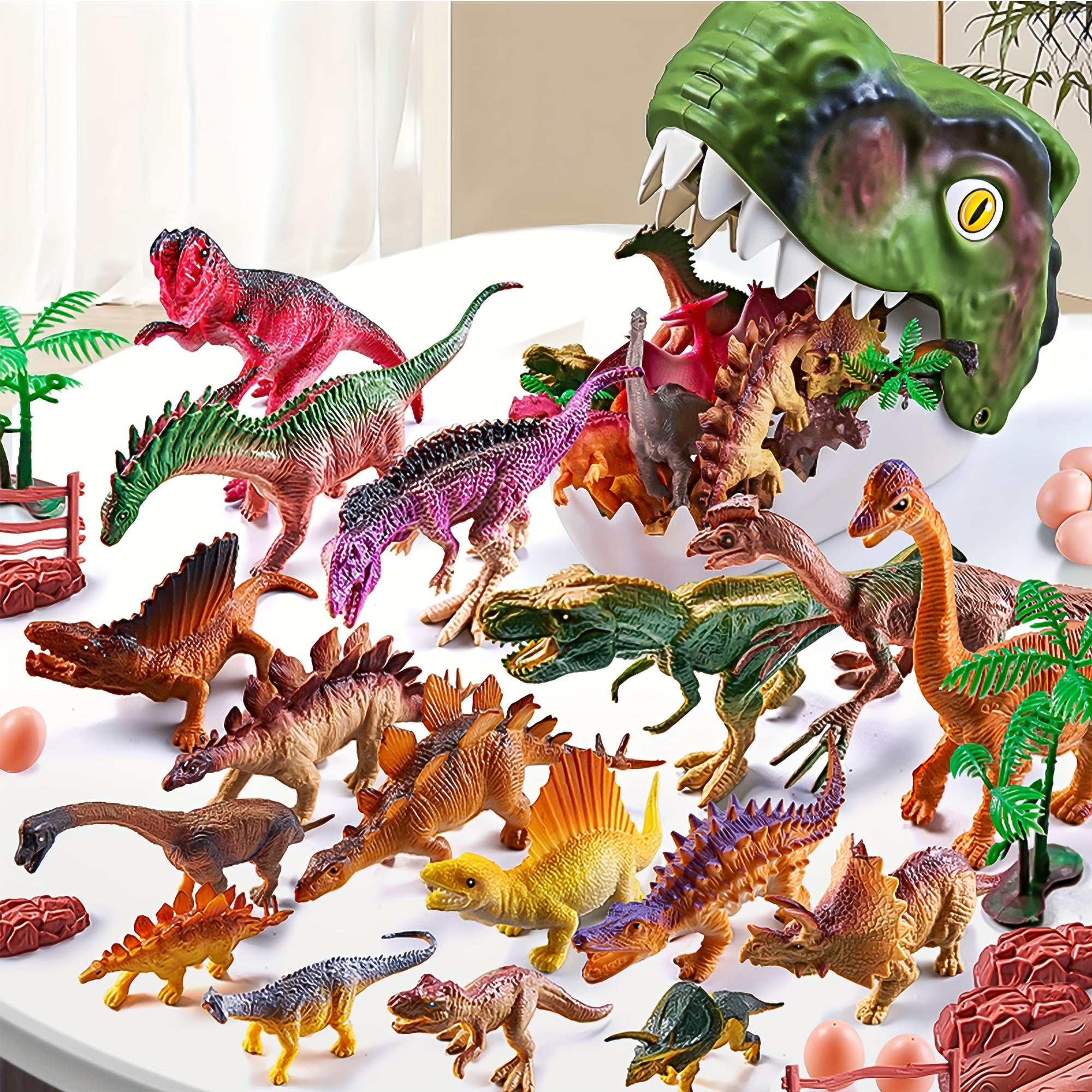 48-delige Dinosaurus Speelset | Educatief Cadeau voor Jongens & Meisjes