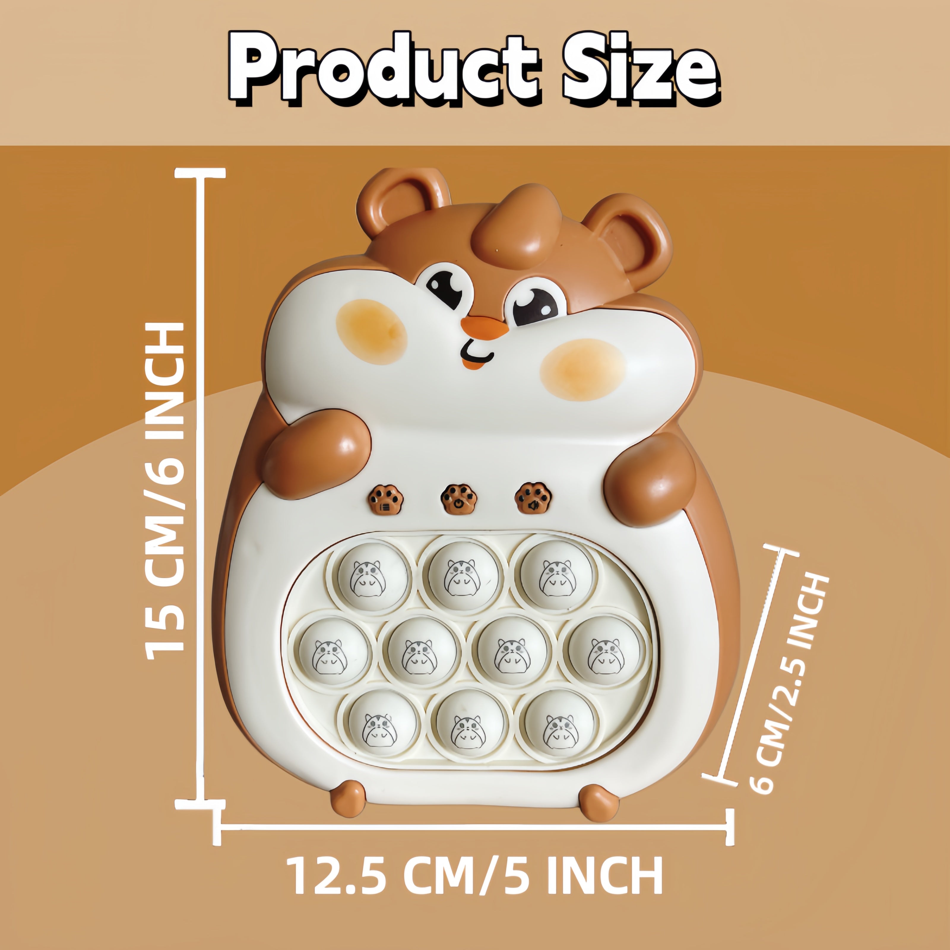 Bubble Fidget Intelligentie Speelgoed Console | 4 Modi, 999 Speelniveaus met Lichten, Snel Drukken Handheld Puzzel Voor Peuters