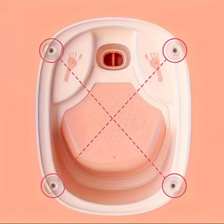 Baby Badstoel | Antislip Veiligheidsstoel met Zuignappen | Vierzijdige Bescherming | Badkameraccessoire | Perfect voor Feestdagen