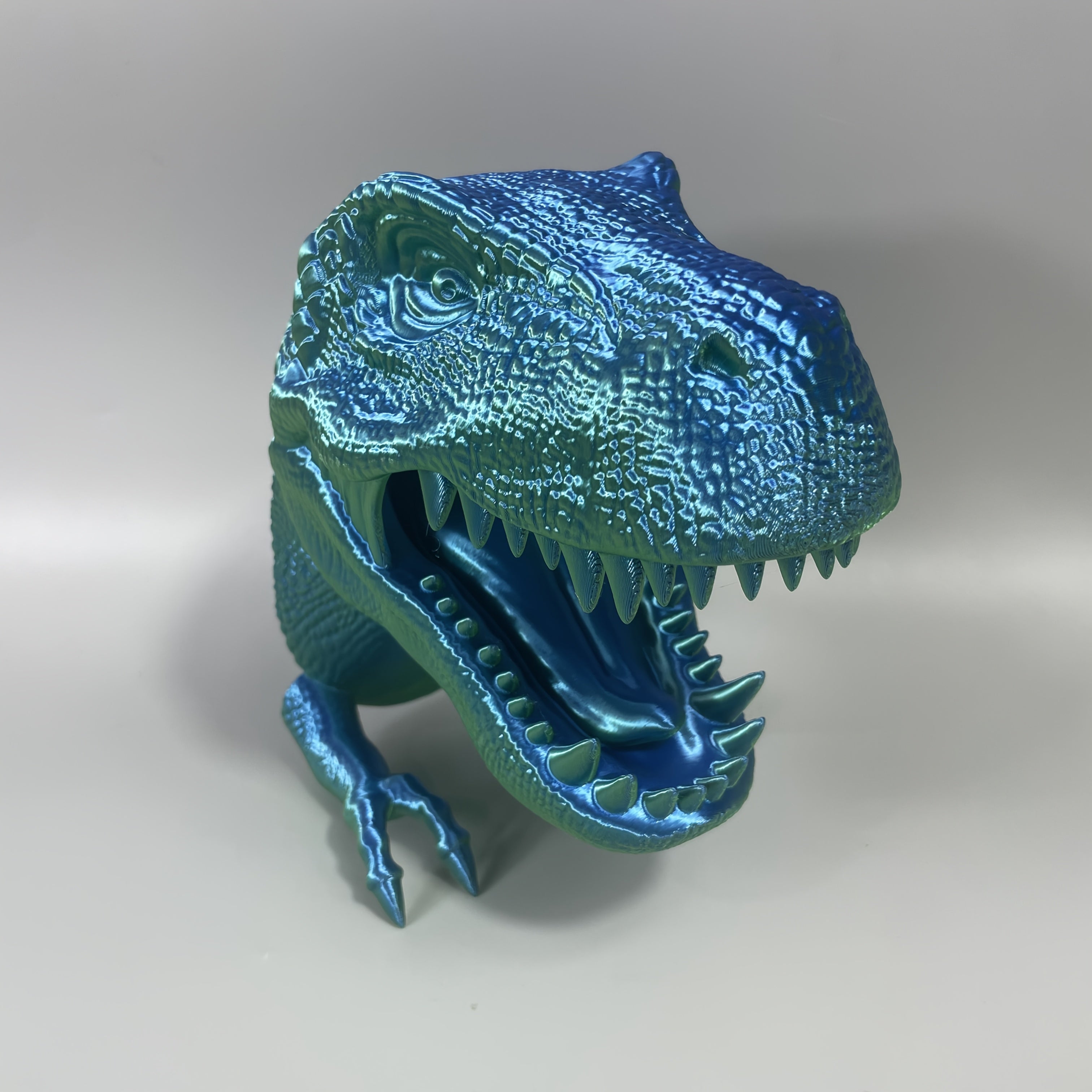Stoere 3D Geprinte T-Rex Muurdecoratie voor Jongens en Mannen - Roze Dinosaurus Kunstwerk voor Kinderkamer, Kantoor of als Cadeau voor Vaderdag en Halloween