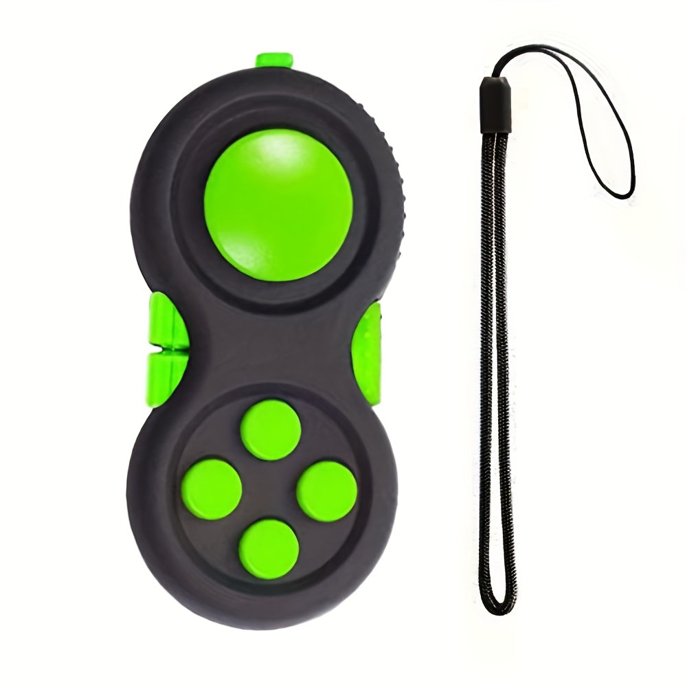 8-in-1 Fidget Game Controller | Rubberen Stressverlichter met Lanyard voor Kinderen en Volwassenen