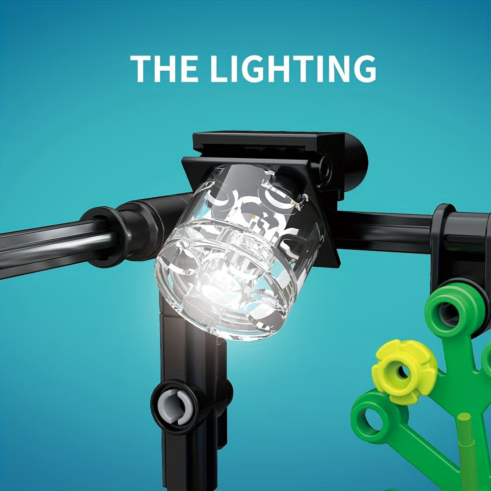 Aquarium bouwset met licht - Marinekwal, huisdecoratie en geweldig voor Kerstmis en Halloween.