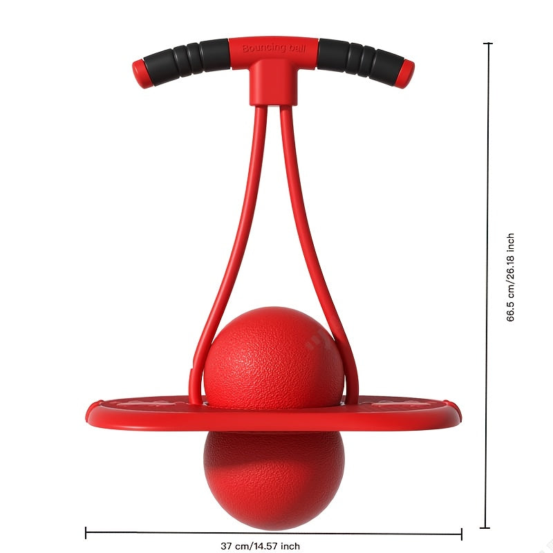 Balans Springbal – Fitness Speelgoed voor Binnen & Buiten met Handvatten | Elastische Bouncy Ball voor Kinderen & Volwassenen, Core Training & Stabiliteit