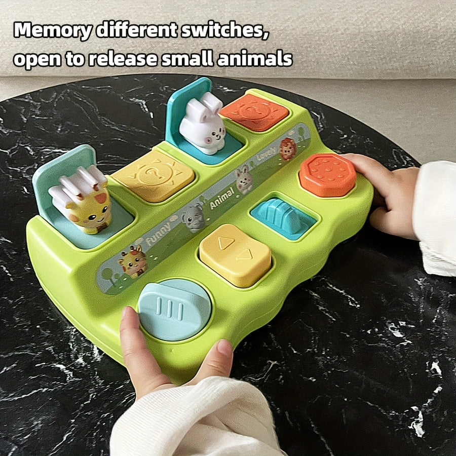 Interactieve Pop-Up Dieren Speeldoos | Educatief Speelgoed | Logica & Geheugen Training | Duurzaam Plastic