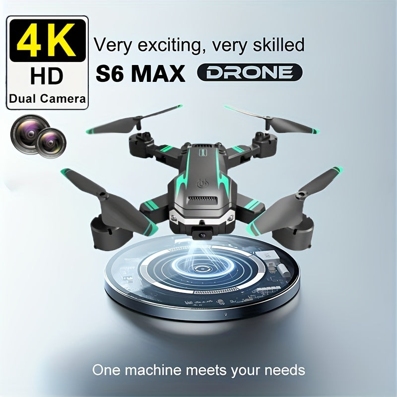 S6 Max Drone | Professionele Instapdrone, Dual Camera, 540° Obstakelvermijding, FPV, Hoogte Hovering, Perfect Cadeau voor Beginners