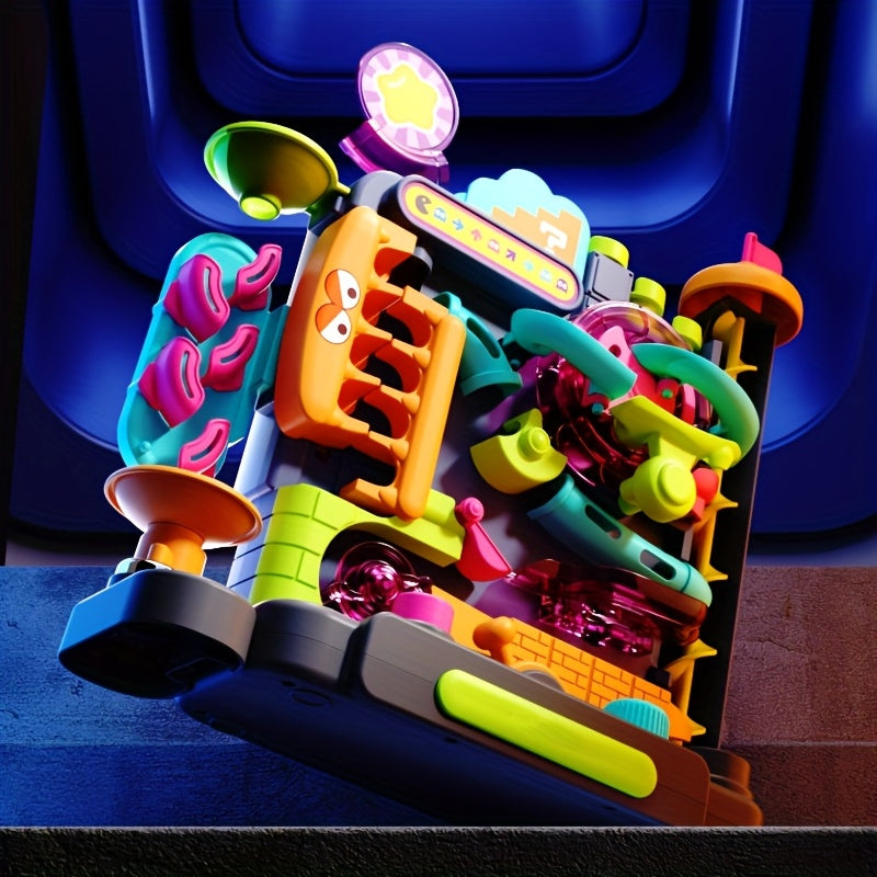 Knikkerbaan Speelgoed | STEM Baan met Tandwielen & Obstakels