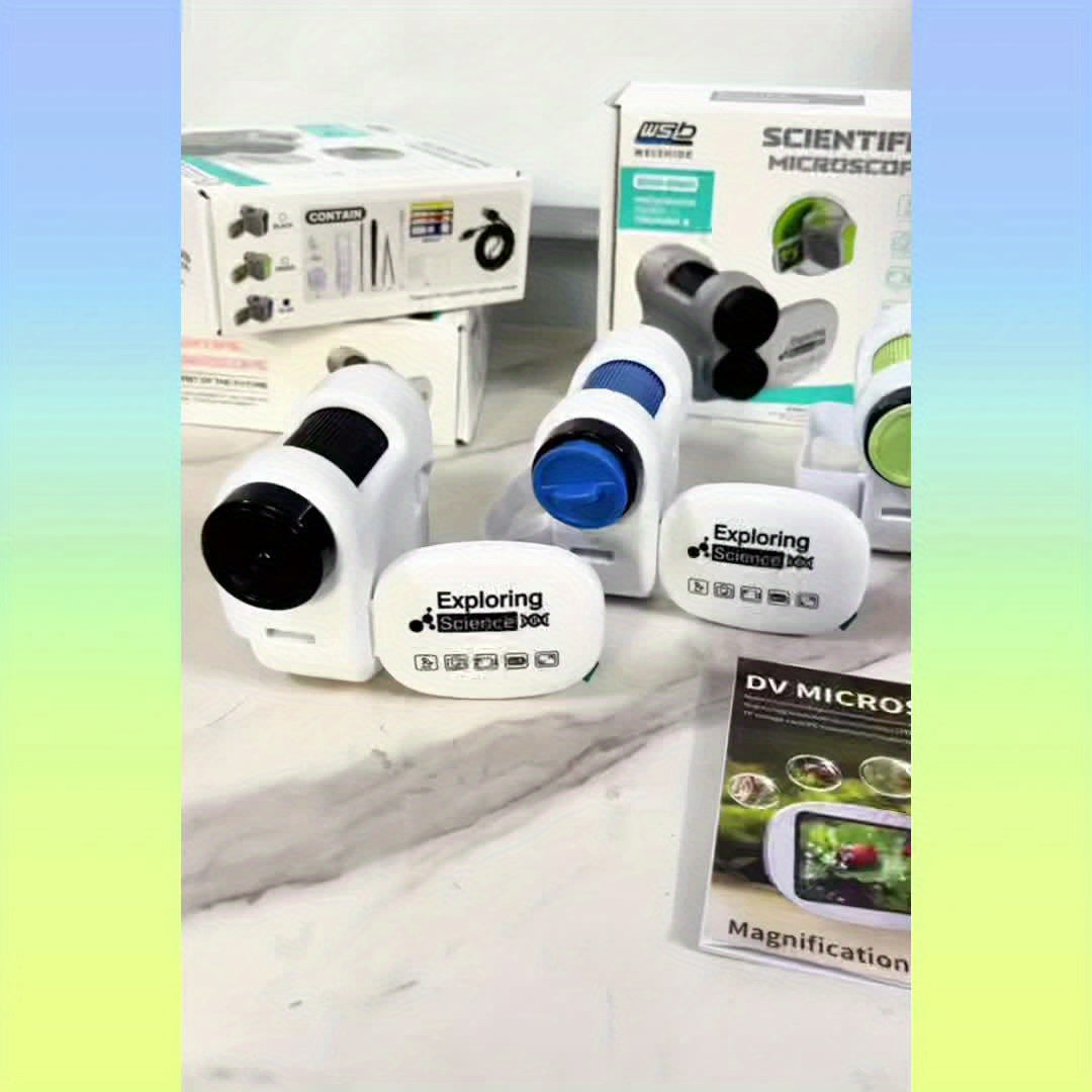 Draagbare Digitale Microscoop | 100-1600X Zoom | 2β Scherm | LED Verlichting | Foto & Video Functie | Oplaadbaar