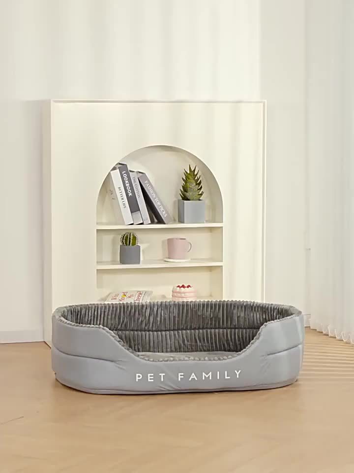 Luxe Pluche Hondenmand voor Extra Kleine Honden - Comfortabel en Wasbaar Hondenkussen van Polyester - Duurzame Grijze Mand voor Alle Seizoenen