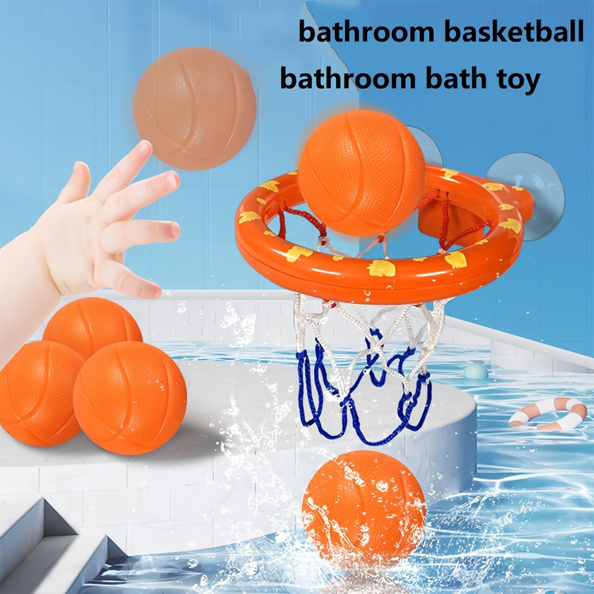 Mini Basketbal Speelset voor Waterpret | Indoor & Bad Speelgoed