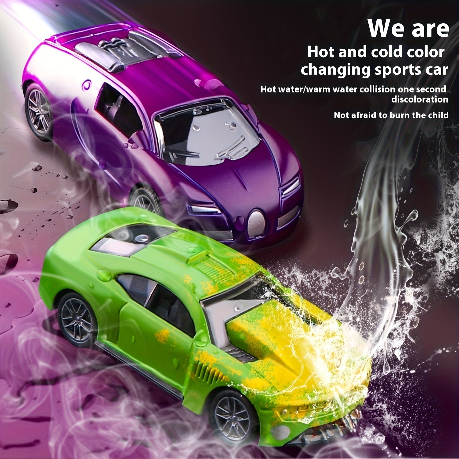 Kleurveranderende Raceauto’s Kinderen | Magisch Zinklegering Speelgoed, Warm/Koud Effect