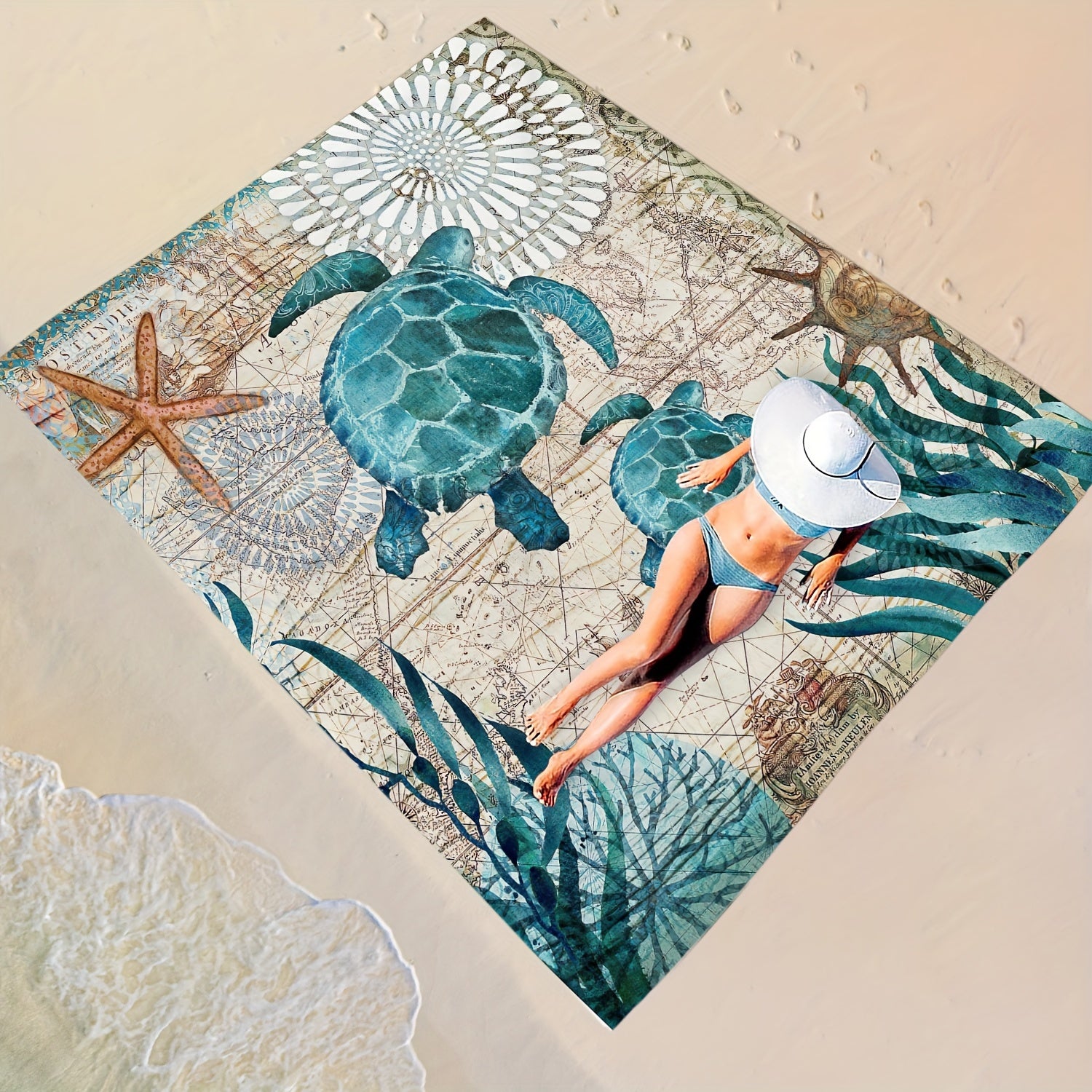 Lichtgewicht Zandbestendige Strandmat – Ideaal voor Reizen & Outdoor Avonturen