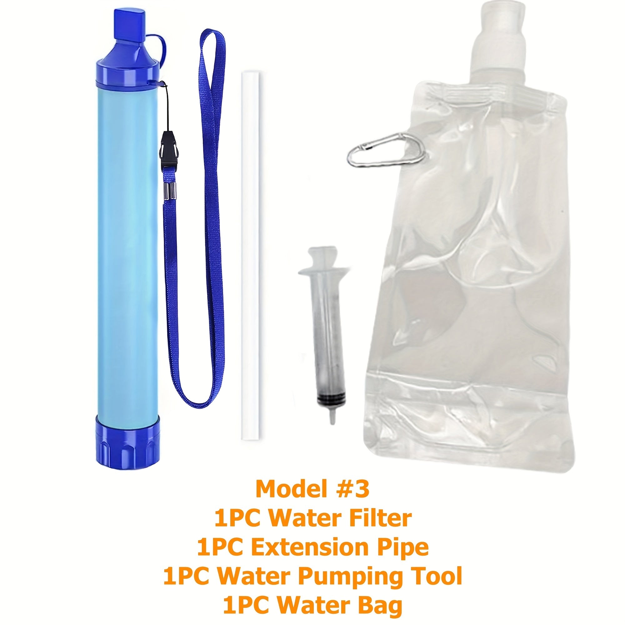 Outdoor Waterfilter Rietje – 0.01 Micron 4-Laagse Zuivering | Voor Overleving & Reizen