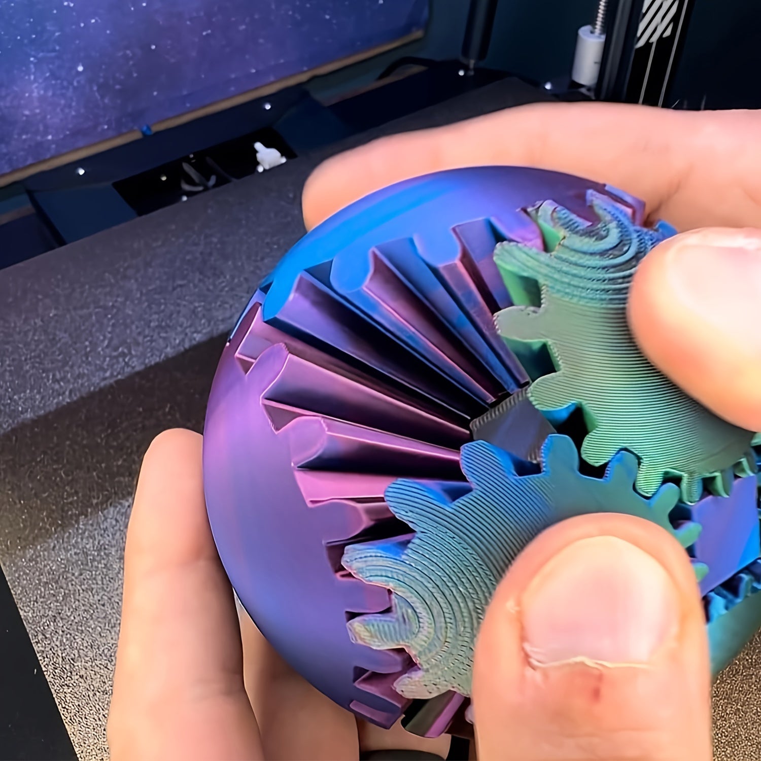 3D Tandwiel Bal - Steampunk Fidget Spinner Speelgoed, Kerstcadeau voor Kinderen