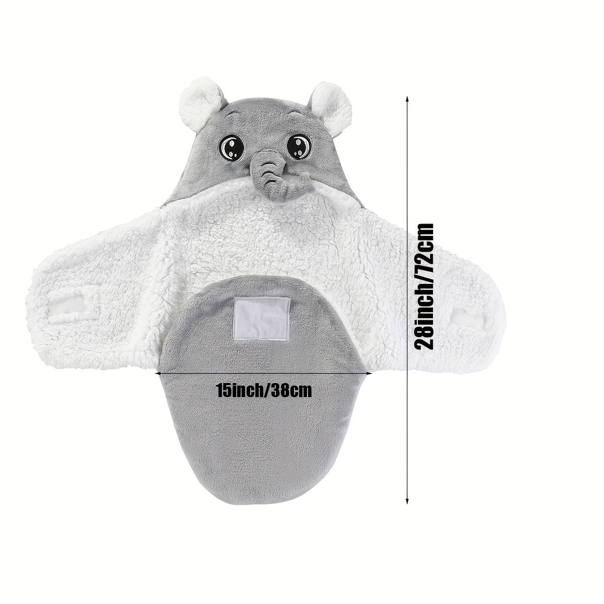 Warme Inbakerdoek en Slaapzak voor Pasgeboren Baby's - Zachte Flanellen Wikkeldeken voor Jongens en Meisjes - Ideaal als Kraamcadeau voor de Winter