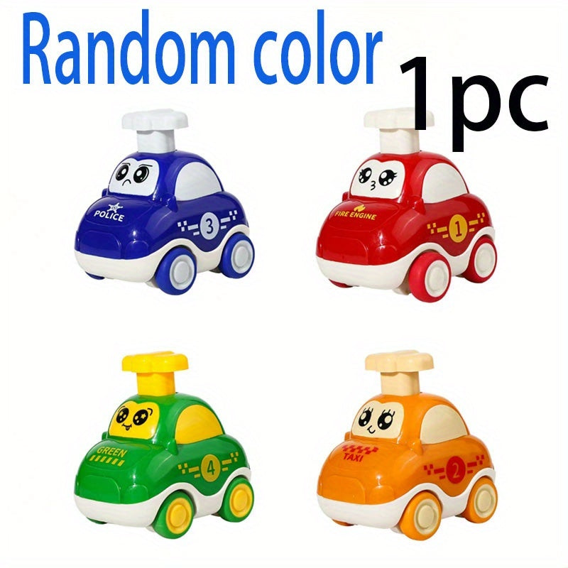 Cartoon druk-en-rij auto | Educatief speelgoed, kerst en Halloween cadeau voor kinderen