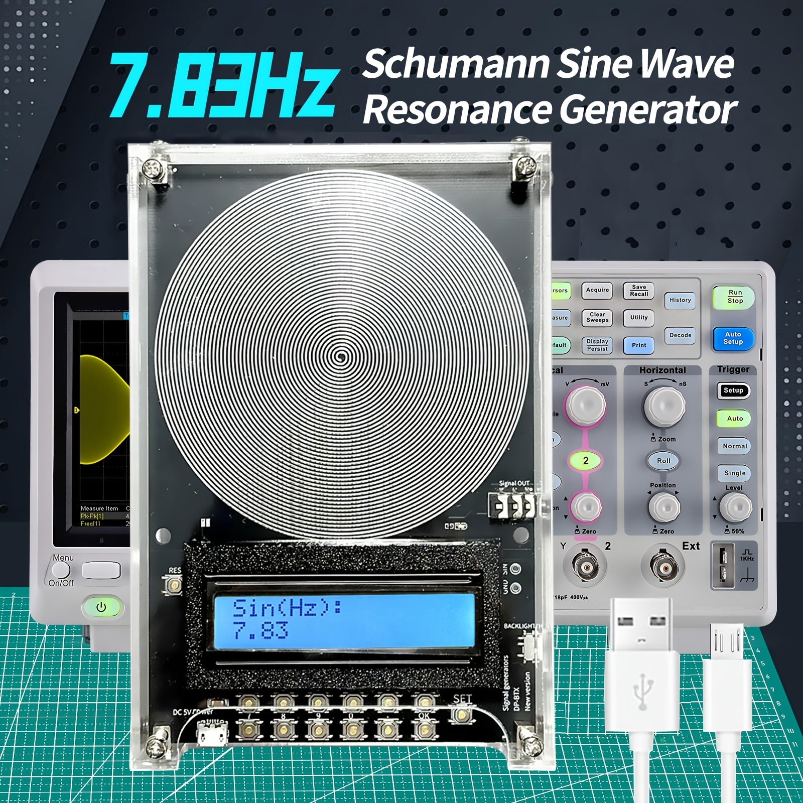 7.83Hz USB Frequentiegenerator | Schumann Resonantie Apparaat