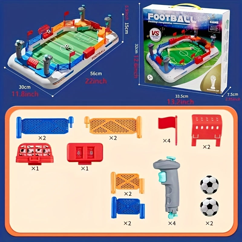 Interactief Tafelvoetbalspel voor Kinderen 3-8 Jaar | 2-in-1 Bordspel met Ouders | Voetbal Speelgoed