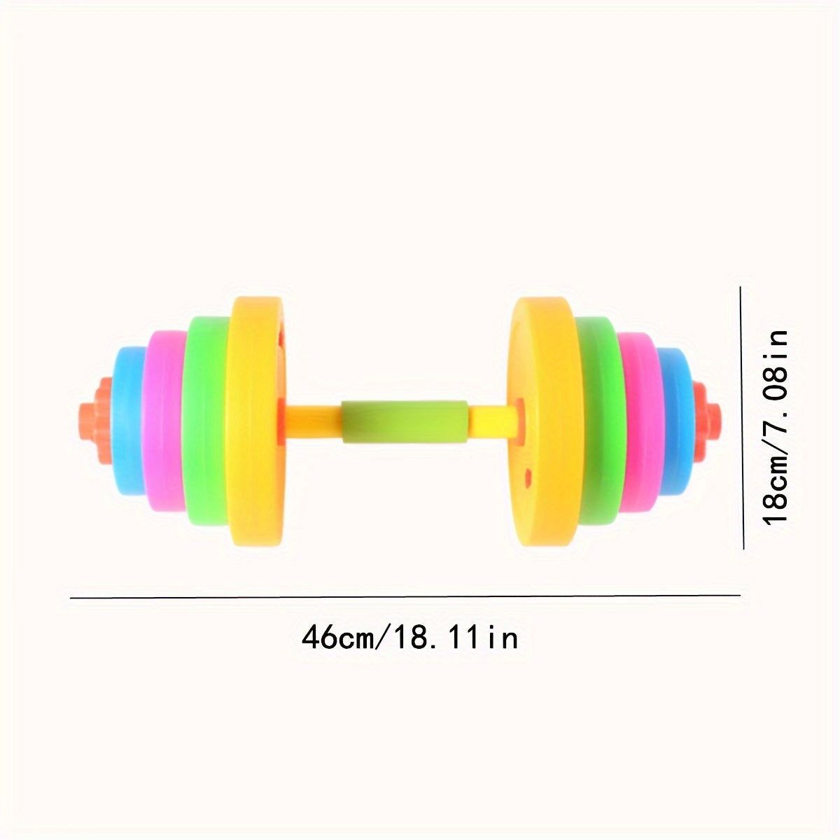 Verstelbare Speelgoed Halterset voor Kinderen - Kleurrijke Fitness Dumbbell voor Actieve Jongens en Meisjes - Educatief Cadeau om Spelenderwijs te Bewegen