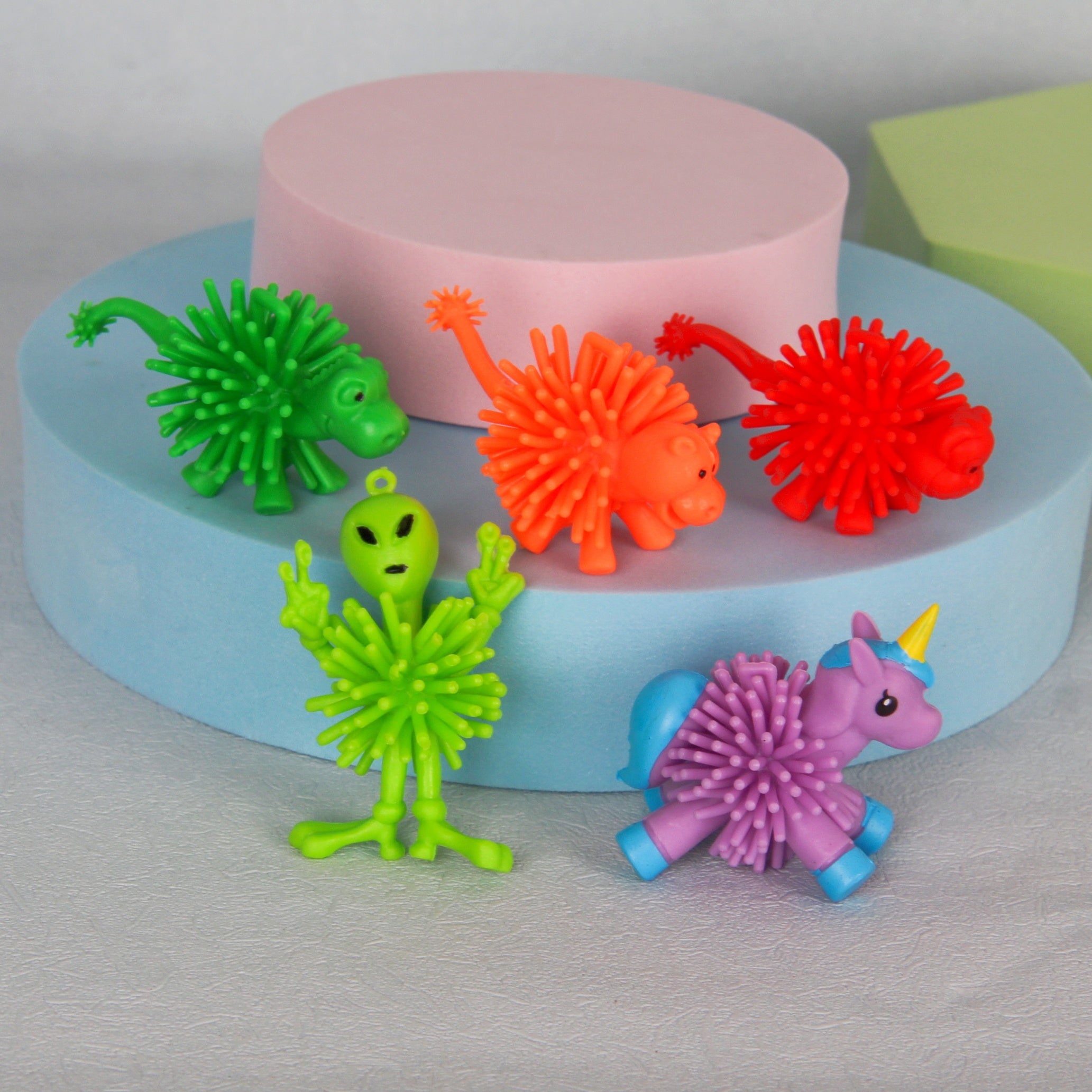 PVC dierenfiguren set - safari thema fidget speelgoed, 12 stuks